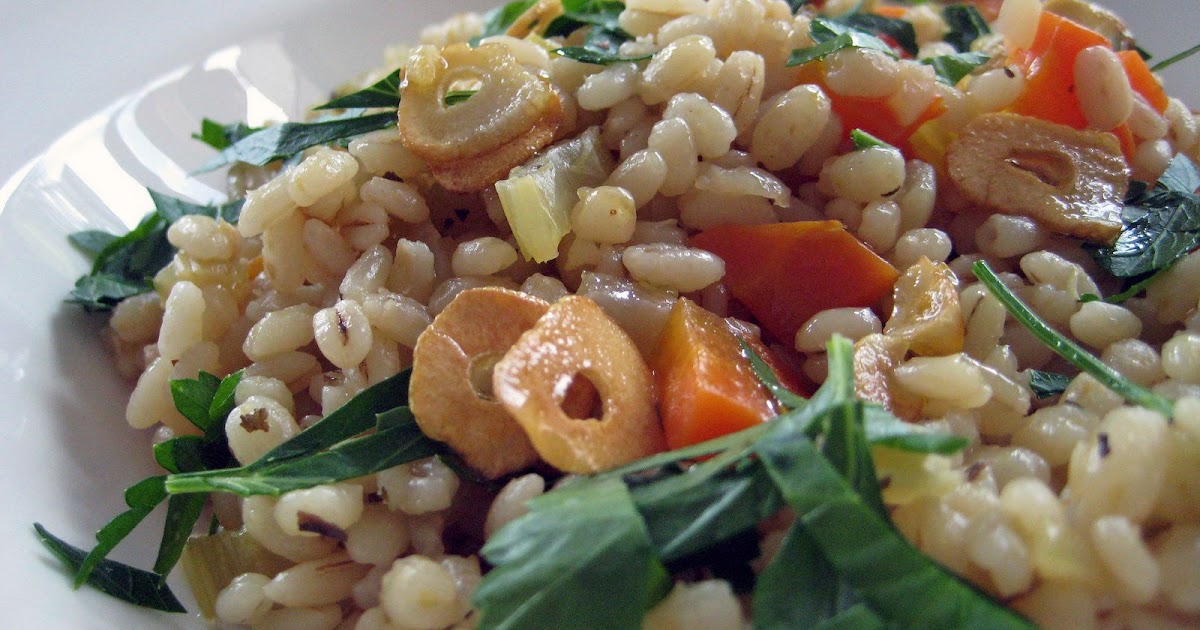 Equal Opportunity Kitchen Barley Pilaf with Toasted Garlic (a la