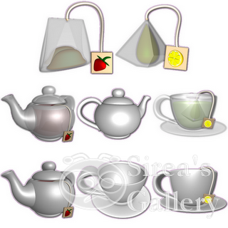 Tea party icons 