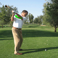 shoulder turns club swings up