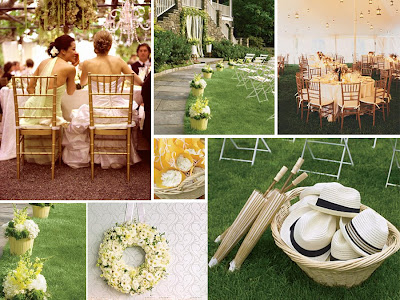 Wedding Styling and Decor Add a southern touch with fedora hats for the men