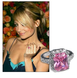 Pink CZ ring