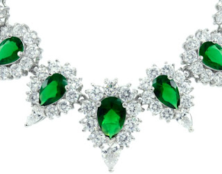 Midori's Fancy Emerald CZ Necklace