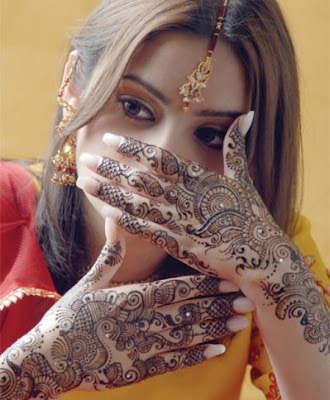 Henna paste is used on different occasion of religious festivals wedding 
