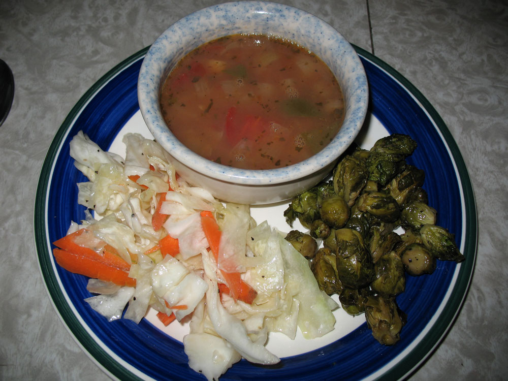 Life in an Organic Vegan Food Coop Pinto Bean Soup, Cabbage and