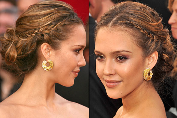 jessica alba hair braid. (another Grecian inspired look