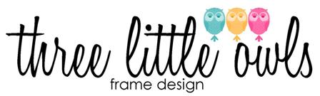 three little owls frame design