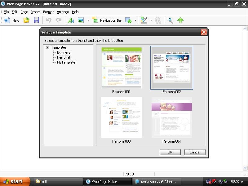 Easy web page maker with key 3.21