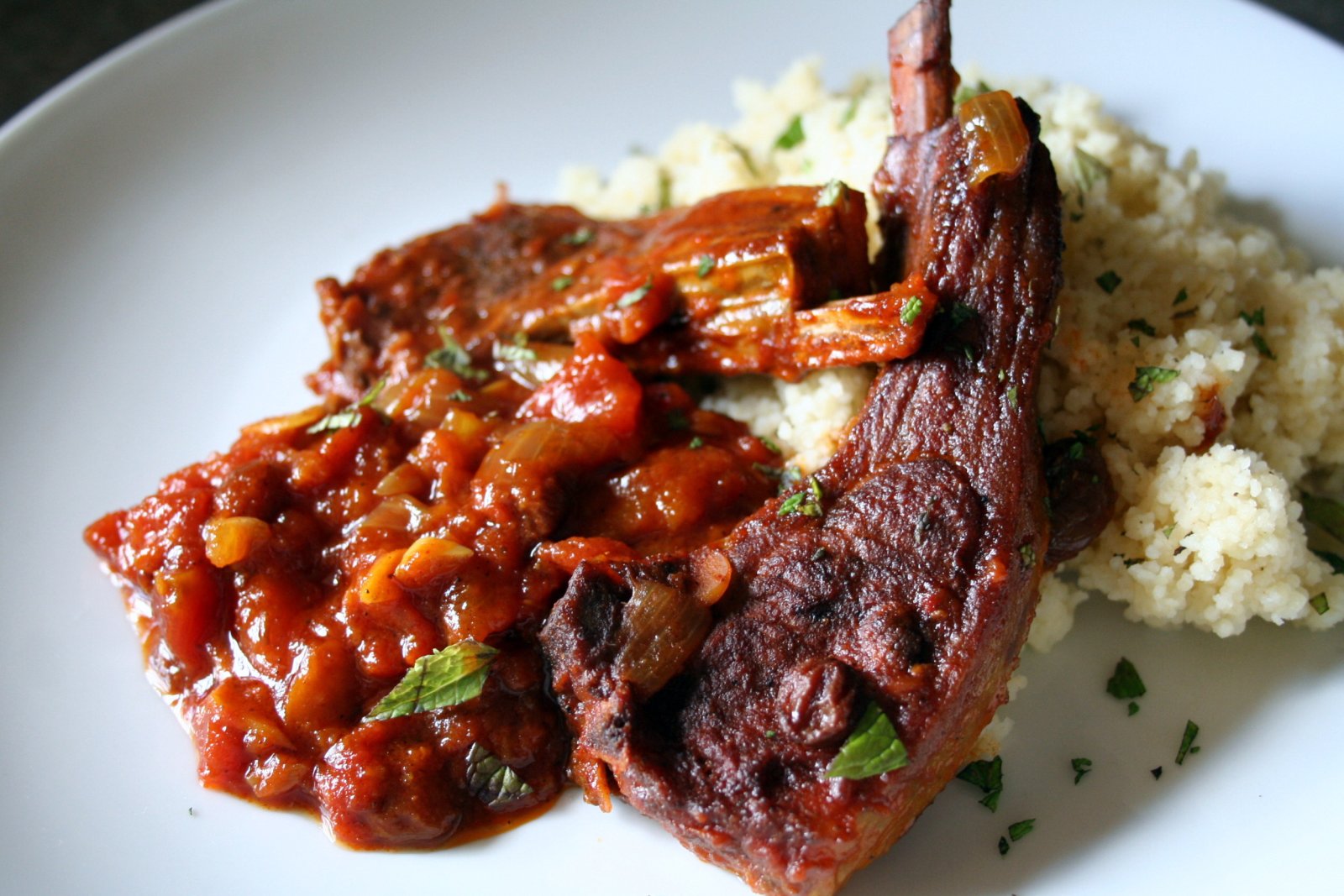 Senses in the kitchen Moroccan style lamb chops
