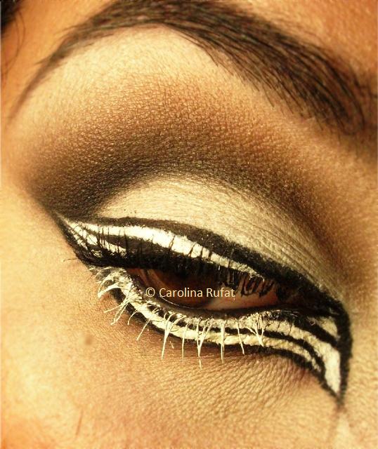 Zebra Eye Makeup. Eye of the Day: Zebra Liner