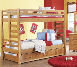 Practical styling Creekside bunk bed option for child's room