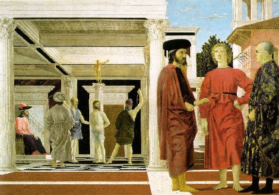 La Flagelación.  Piero della Francesca