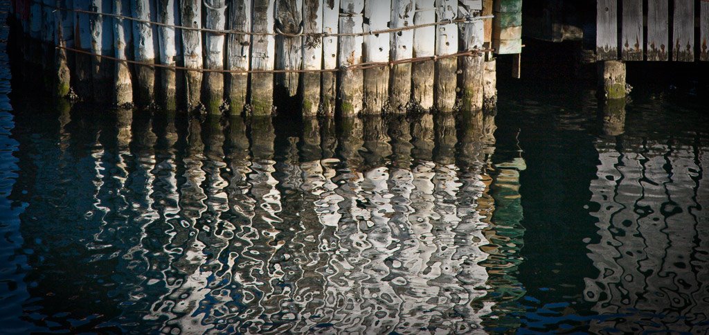 Reflections at Picton wharf