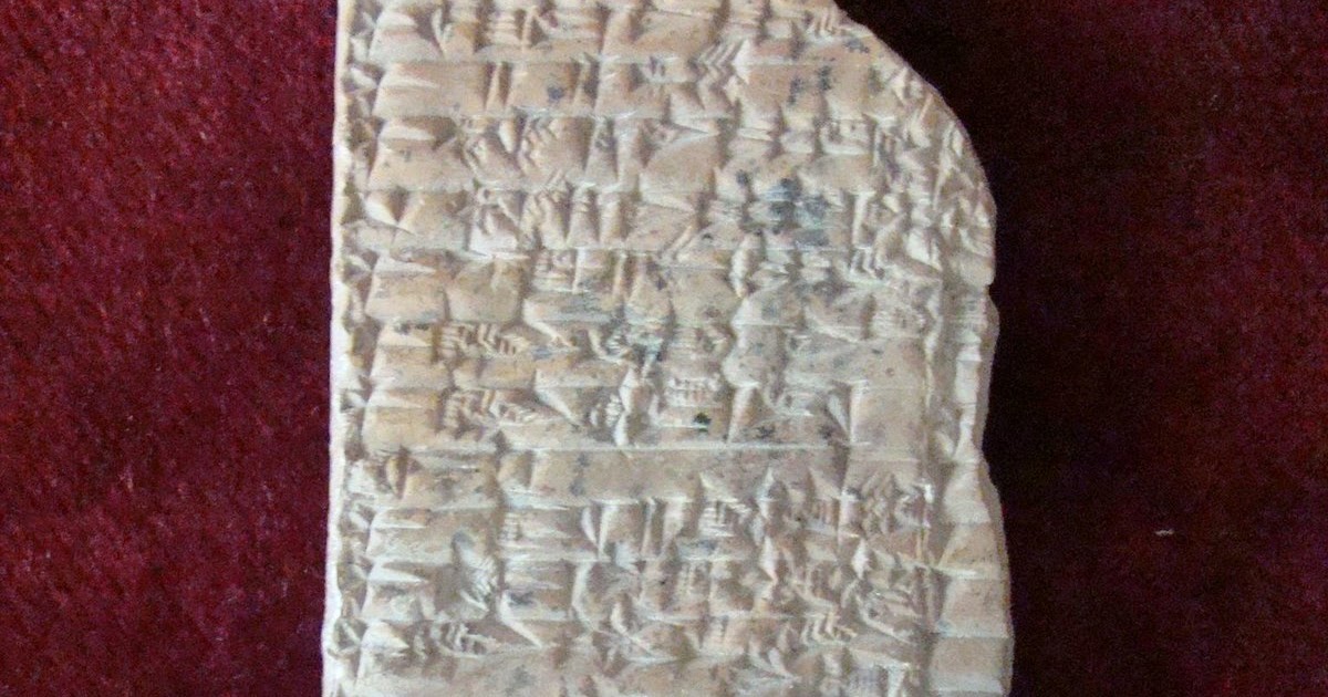 anticua Tabla de arcilla