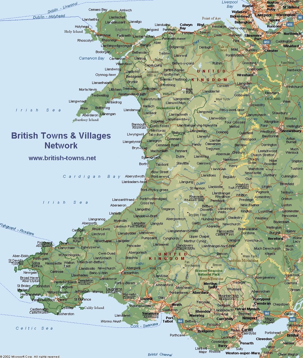 Road Map Of England And Wales