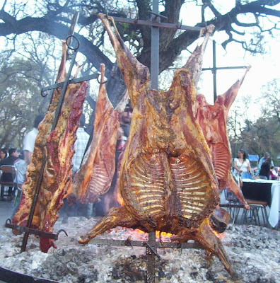 Asado A La Llama  Y Chimichurri
