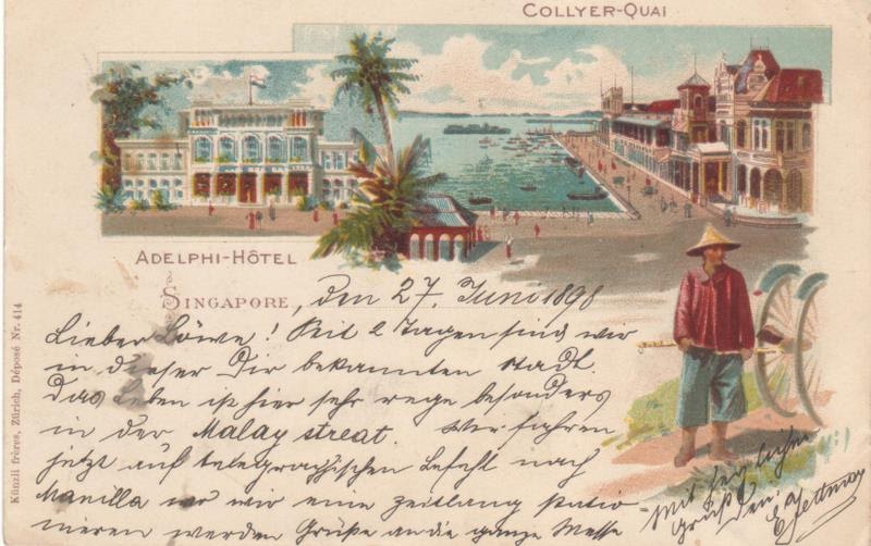 SINGAPORE ANTIQUE PICTURE POSTCARDS REFLECTIONS OF A BYGONE ERA