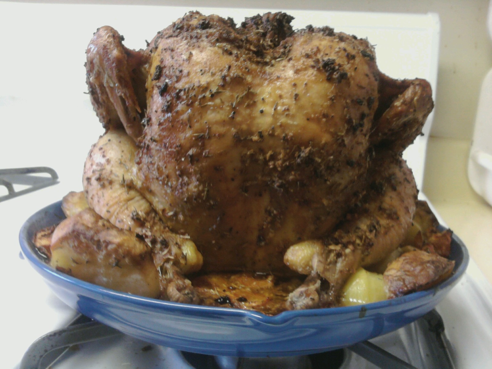 My Eclectic Favorites "Beer Can" Chicken . . . right in my oven!