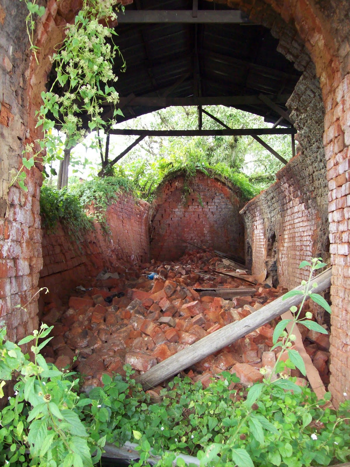 Chimneys of Malaysia Bintulu's abandoned Brick Kiln Chimneys