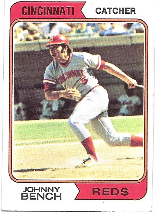 1974 Topps Set 10 Johnny Bench (CIN)