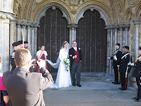 Outside the cathedral