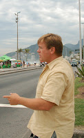 My husbandinho at Ipanema Beach - RJ - Brazil