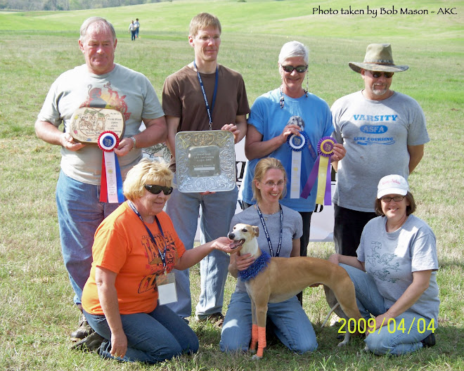 BOB Winner at AWC National Specialty AKC Lure Coursing Trial