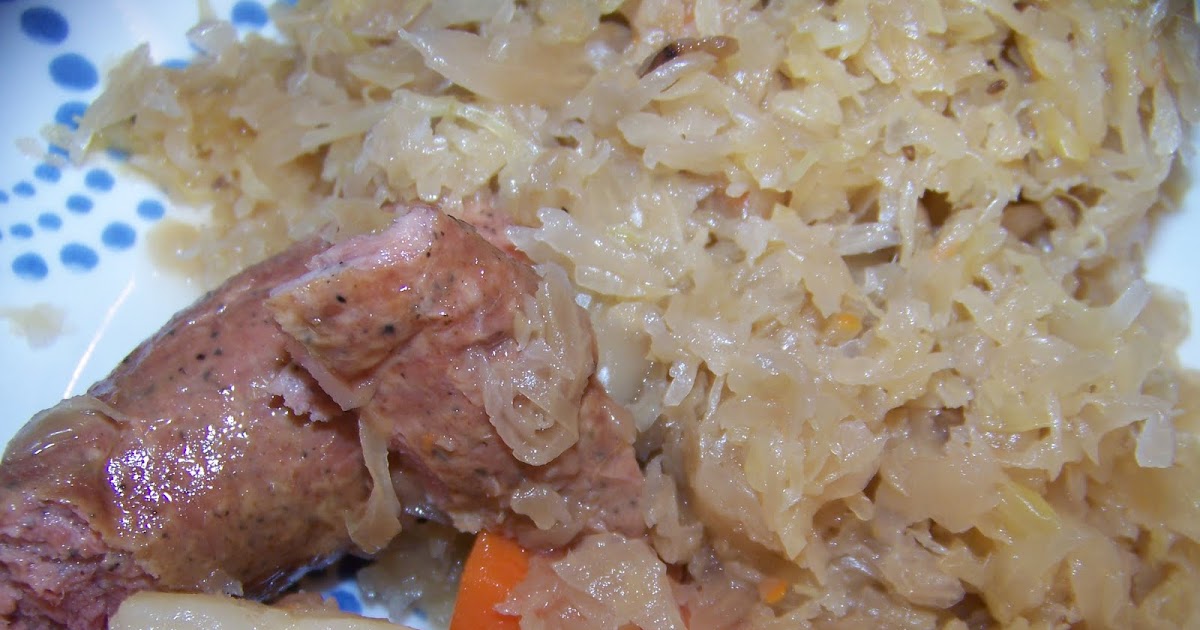 Kicking Carbs to the Curb Slow Cooker Kielbasa and Kraut
