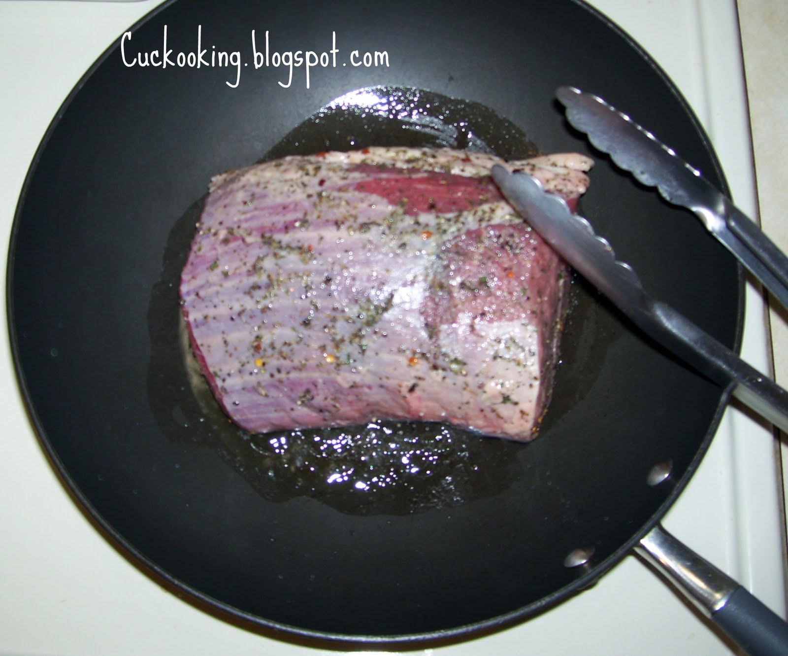 Cooking Creation Roast Beef with Basil, Parsley, Oregano and Garlic