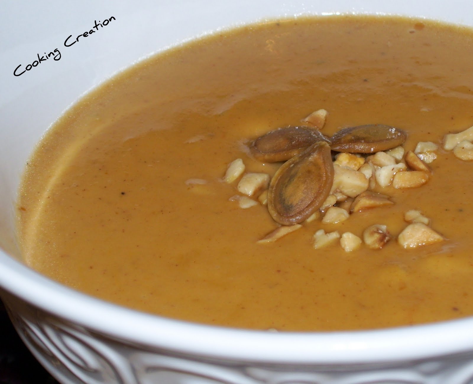 Cooking Creation Peanut ButterPumpkin Soup