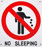 No sleeping