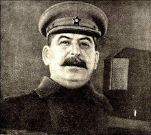 Stalin en el Mausoleo de Lenin