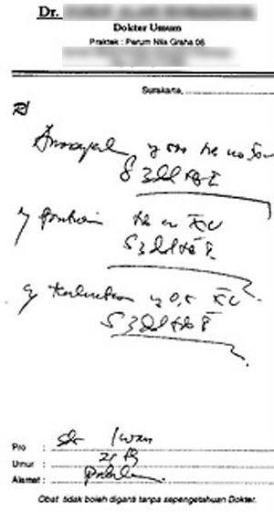 Inilah Rahasia Kode Pada Resep Dokter - Gambar Gambar Lucu