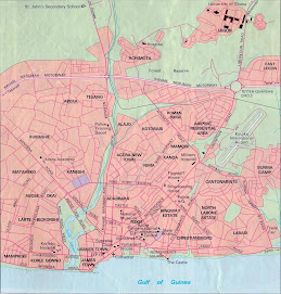 Map of Accra