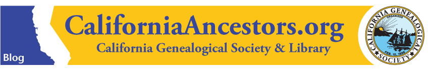 California Genealogical Society and Library blog