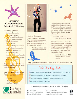 speaker one-sheet content for Doug Butler