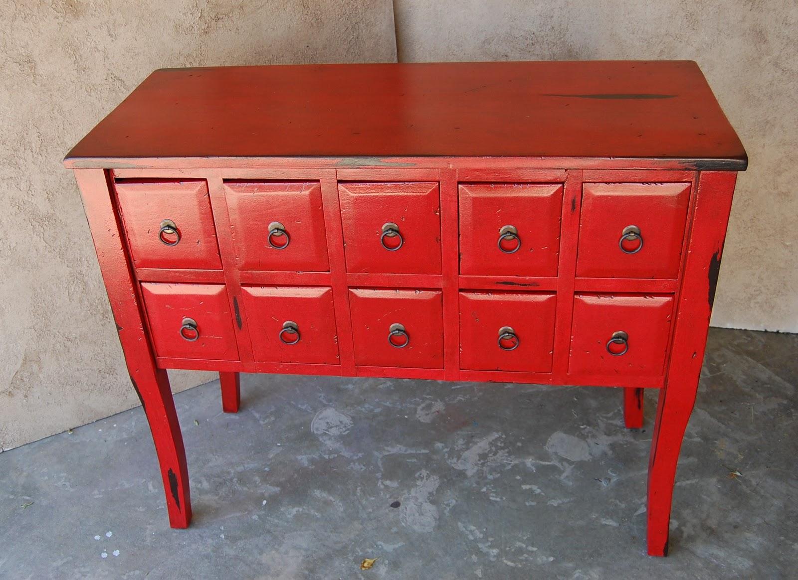 kcfauxdesign red chinese apothecary
