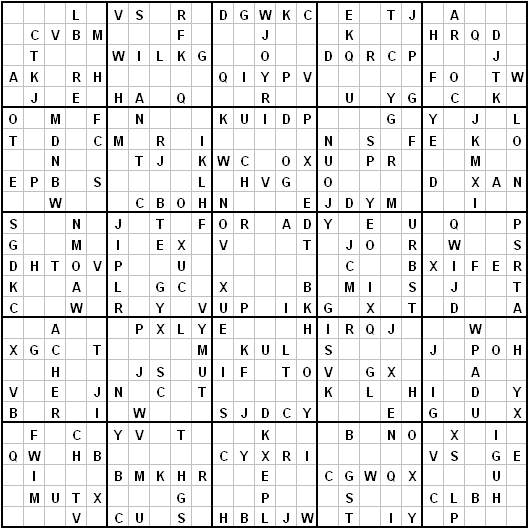 Logic Puzzles 25x25 Series Sudoku