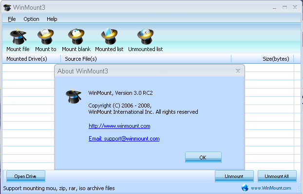 WinMount 3.0 RC2 Inc. Keygen