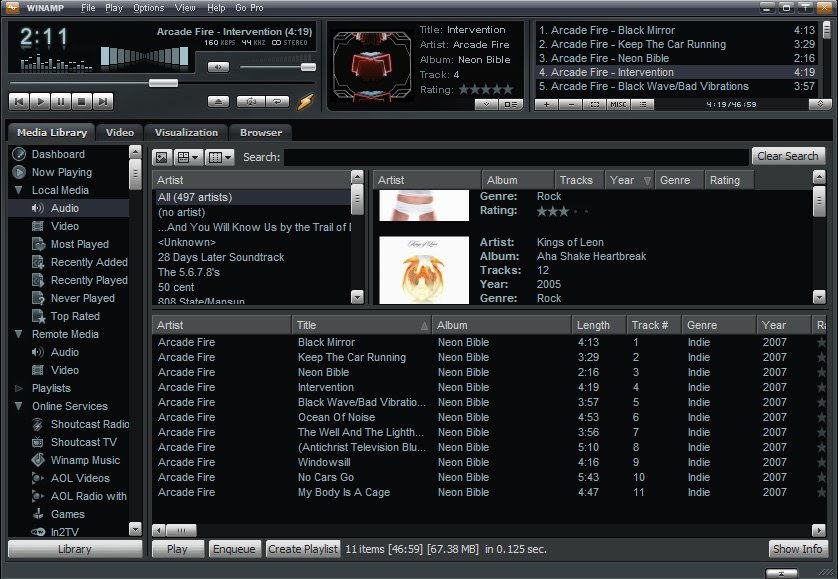 Winamp 5.5 FULL With Plugins And 30 Skins