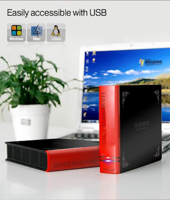 external hard disk in book form external hard disk in book form