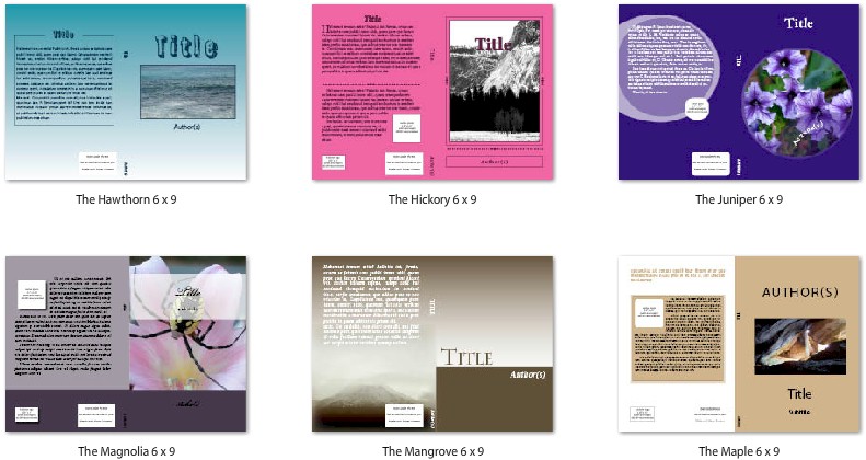 6x9 book template