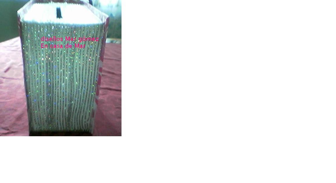 En casa de Mar. Diseños Mar gómez: cofre-libro para 15 años