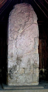 Large Stelae at the Mayan Ruins of Coba