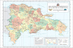 Mapa Geopolítico  de la República Dominicana