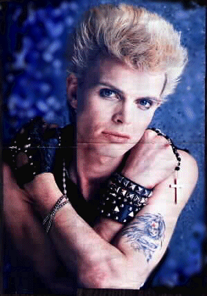 Billy Idol has single tattoo which we are aware of the tattoo design is of 
