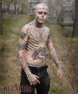 man tattoos. Zombie Tattoo Man - Picsmo