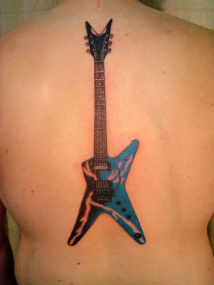 electric guitar tattoo