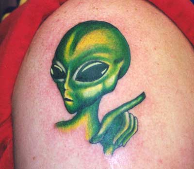 Tattoo Flash Alien Tattoos