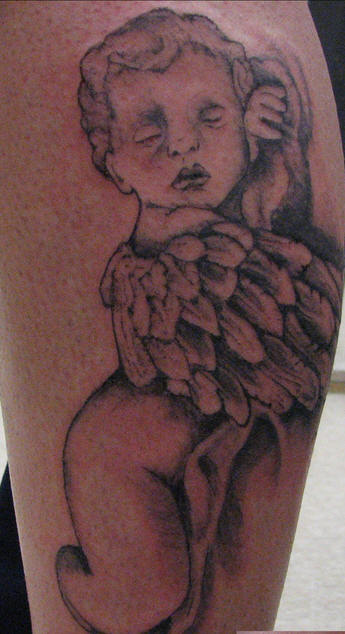 King Of Baby Angel Tattoo