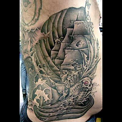 ship tattoo. Ghost Ship Tattoos